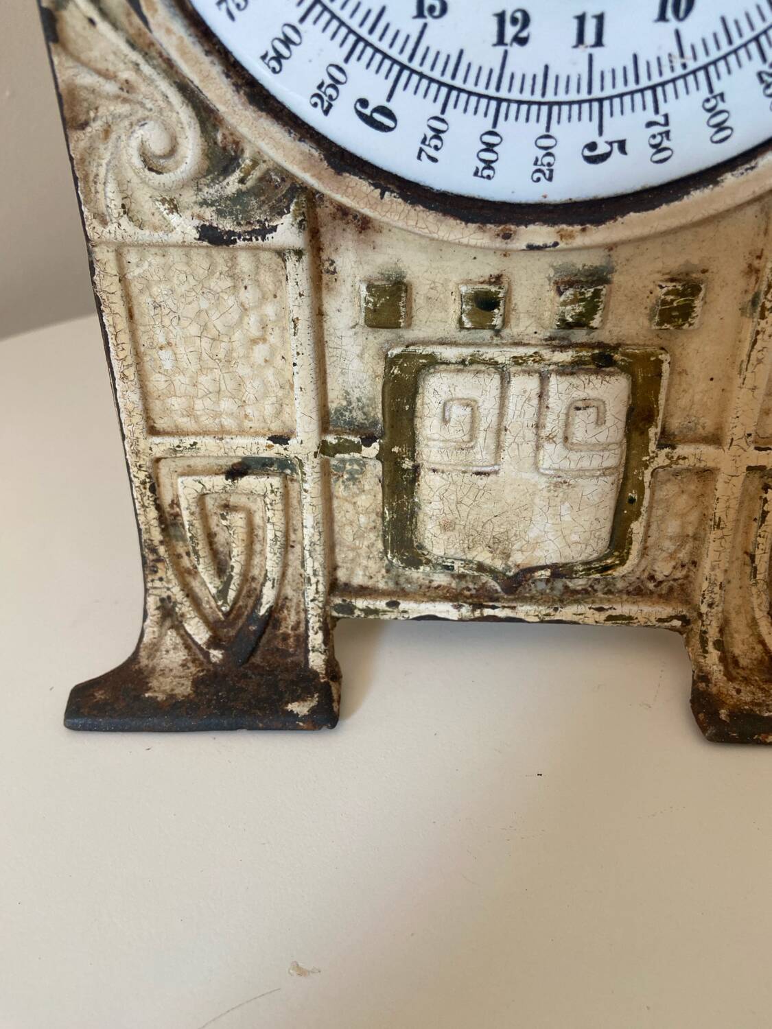 1920s Cast Iron Kitchen Scale - Wirtschafts-Waage