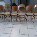 Suite of 6 chairs Baumann model Mondor and Seagull 1960
