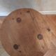 Turned wooden brutalist tabouret