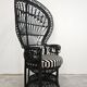 Vintage Emmanuelle chair in rattan 1970s