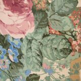 950s French Wrought Iron Decorative Floor Lamp with Flower Shade