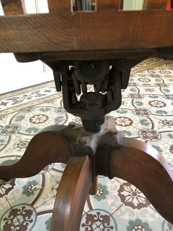 Fauteuil de bureau à balance américain en bois