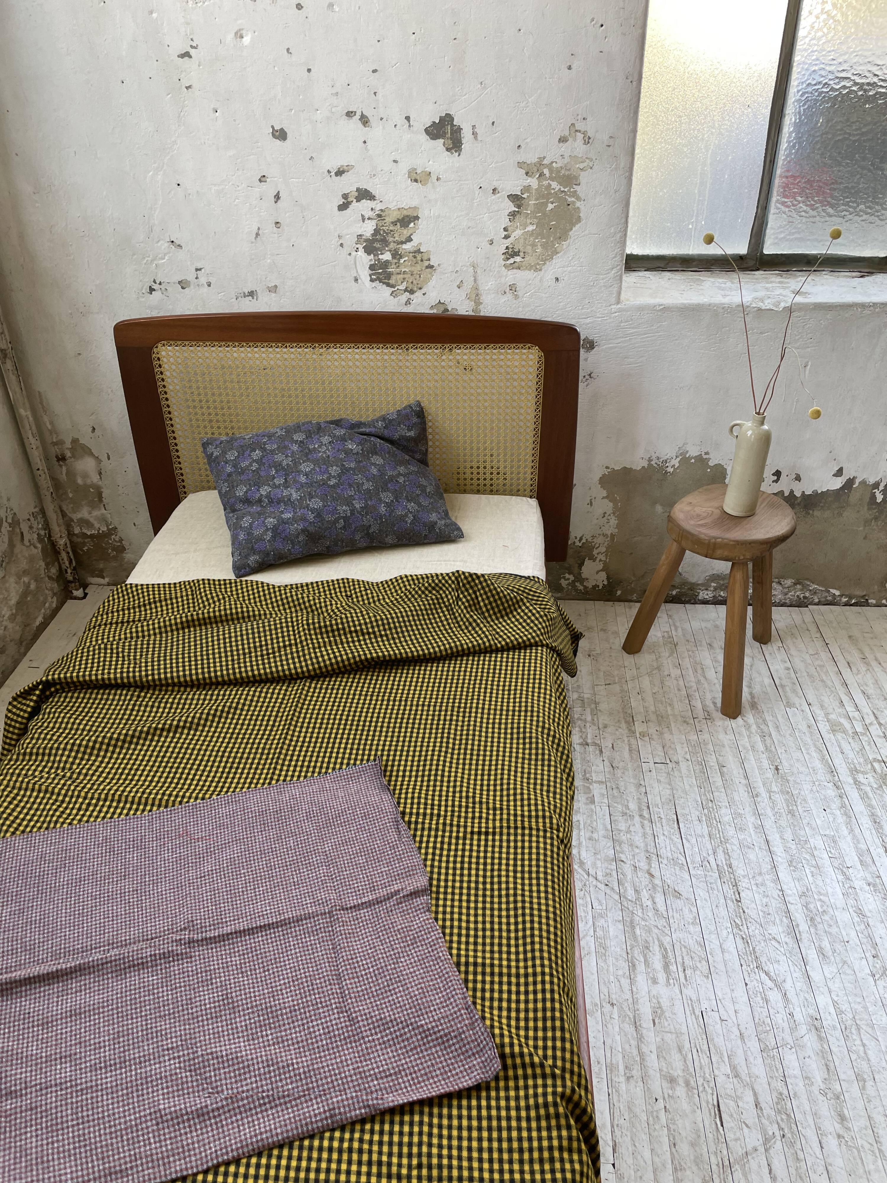 Lit Roset SNA teck et cannage 1 place