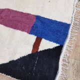 Handcrafted moroccan berber rug 224 x 154 cm