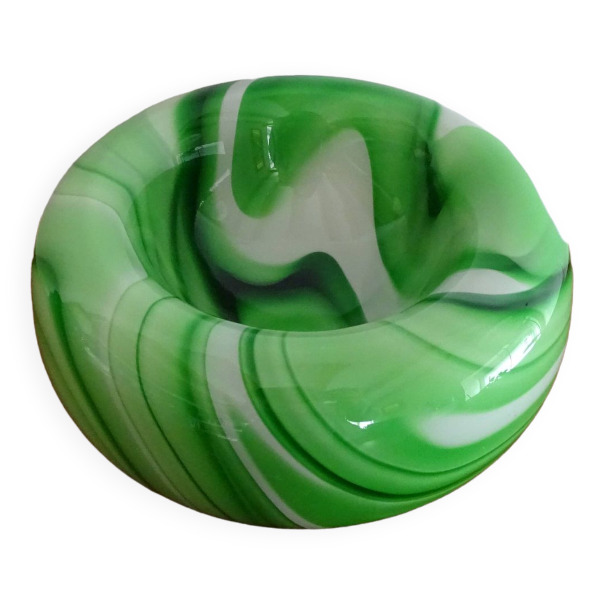 Cendrier verre de Murano par Carlo Moretti - Ø 19 cm