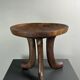 Handmade midcentury African tribal Jimma or Oromo tripod stool side table
