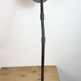Industrial Grey Enamel Workshop Table Lamp from Siemens, 1950s
