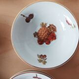 Set of 12 bowls decorated with Creartis Renaix fruit