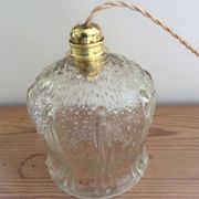 Glass globe pendant light