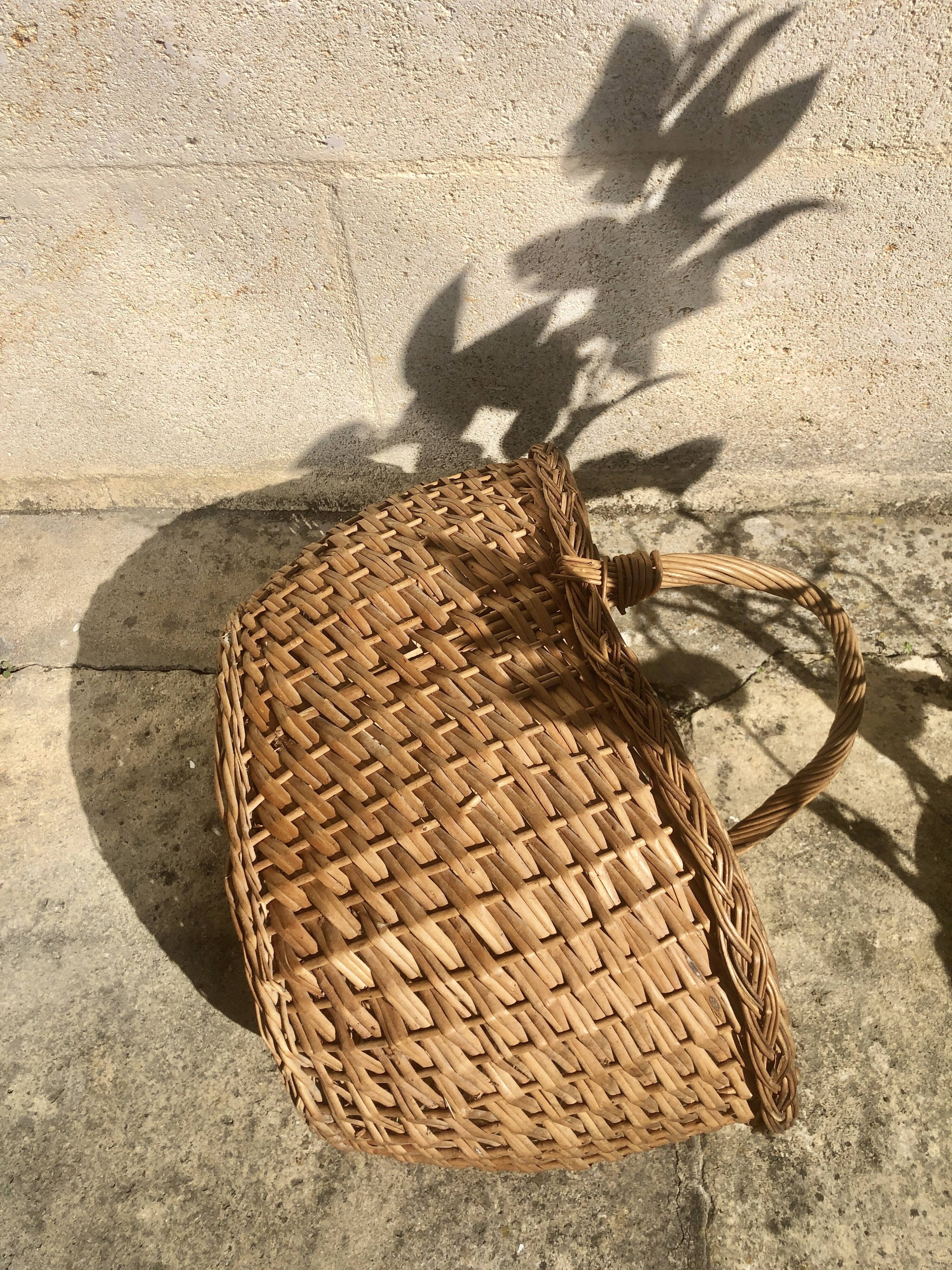 Grand panier en osier