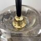 Pair of vintage smoked glass wall lights