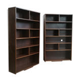 Pair of solid wood 1950/1960 libraries