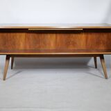 Walnut Executive Desk – 1960s Mid-Century Design Office Table