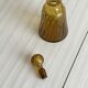 Twisted amber glass carafe