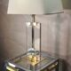 luxury style lamp 1970 to 80 brass and plexi, some traces of wear, 65x40 original