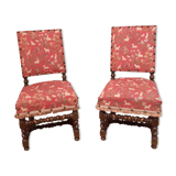 Pair of Louis XIII style chairs