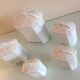 Suite of five Apilco porcelain spice jars / vintage 70s