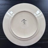 Assiette ancienne signée HB Quimper