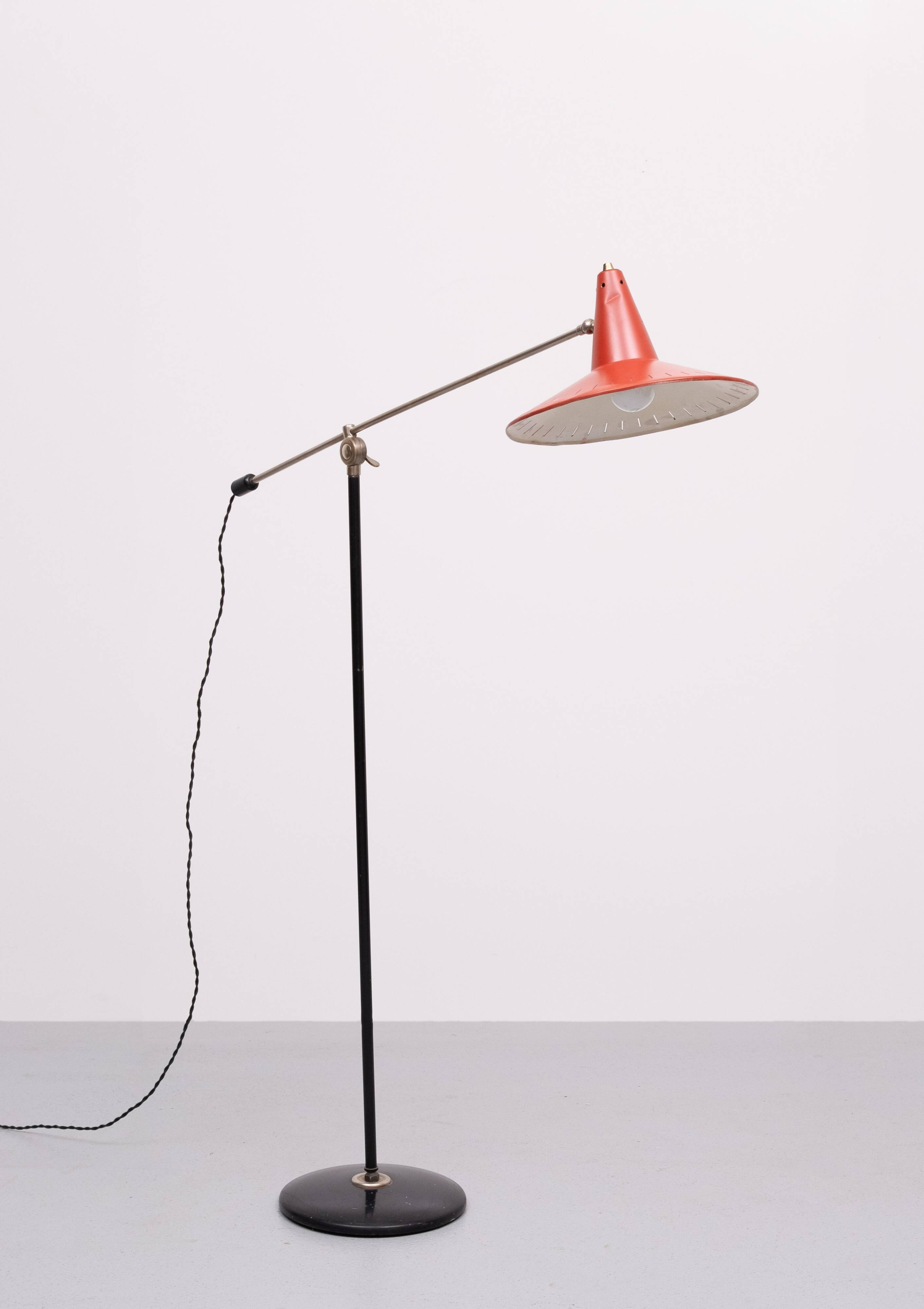 Wim Rietveld floor lamp 1960s Holland