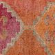 3x10 Pumpkin Orange & Pink Turkish Runner Rug, 96x309Cm