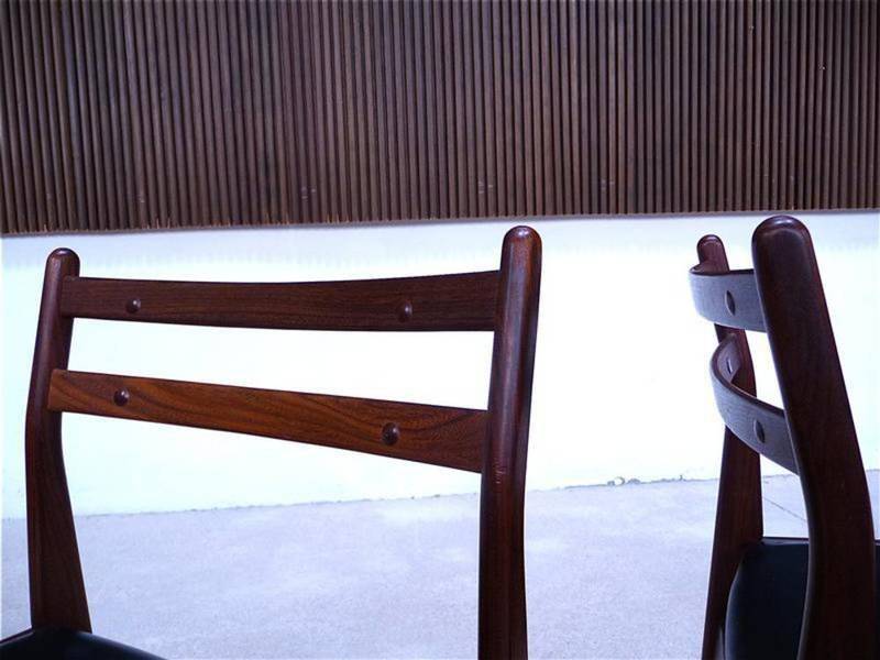Chaises de salle à manger modernes danoises modèle Eva en teck de Frem Røjle, ensemble de 6.
