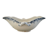 K&G Lunéville blue and white ironstone sauceboat