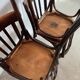 Set of 4 old vintage 50s bentwood bistro chairs