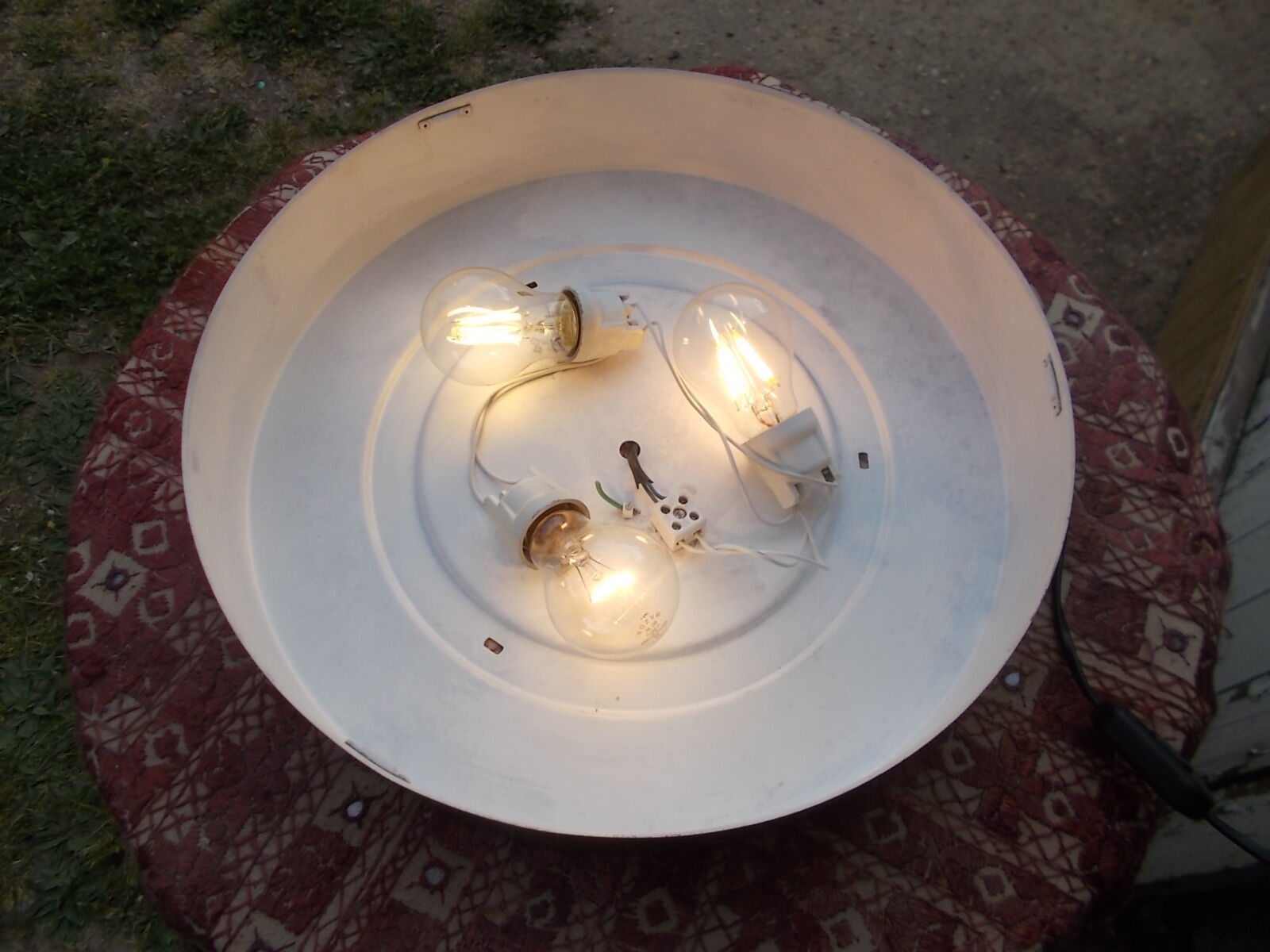 Very large pair of bubble glass ceiling lights by Staff 1960-70