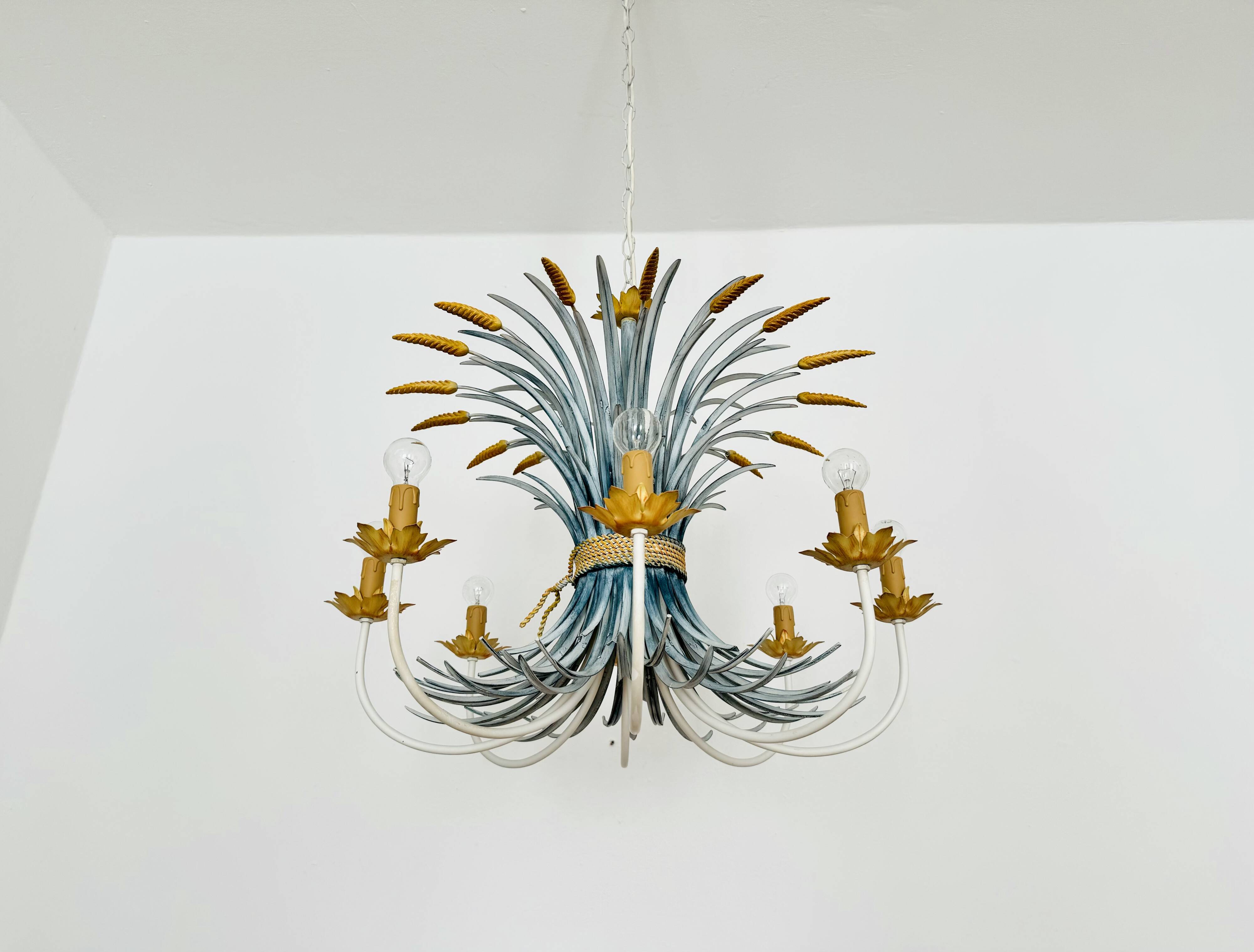 Large Italian Hollywood Regency Chandelier by Hans Kögl