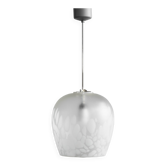 Lampe suspendue en verre tchécoslovaque, années 1970