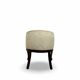An antique Italian bar chair and a matching tufted vanity stool.