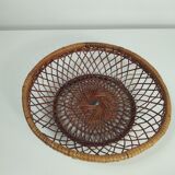 Brown wicker basket