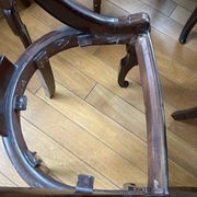 8 chairs in solid mahogany