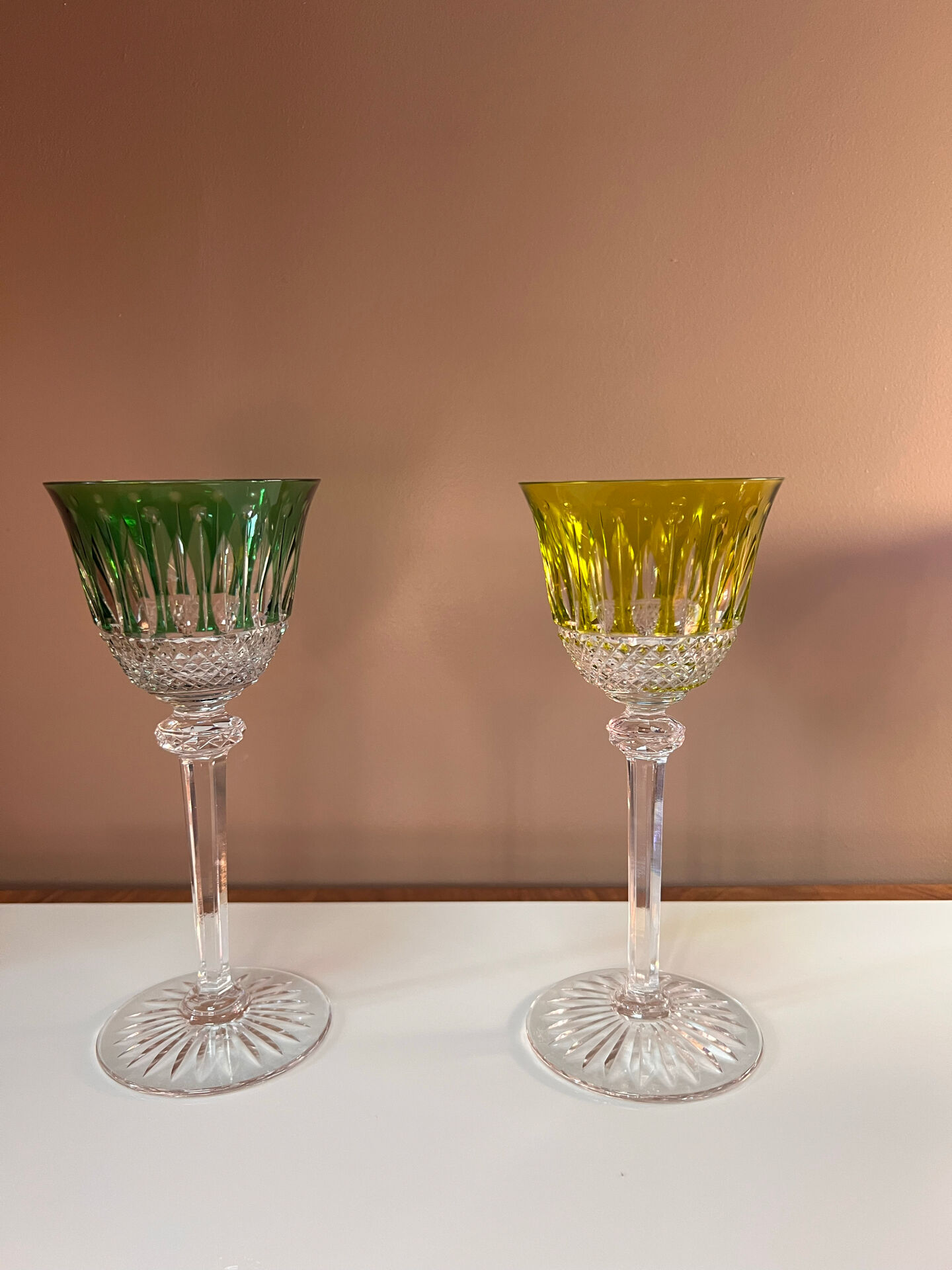 6 verres à vin en cristal Saint Louis