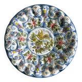 Hand painted decorative dish with floral motifs