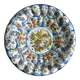 Hand painted decorative dish with floral motifs