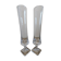 Pair of Bayel crystal flower vases – 24 cm – square bases