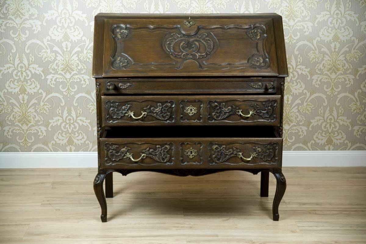 Vintage Writing Desk in Neo-Rococo Forms, 1950s