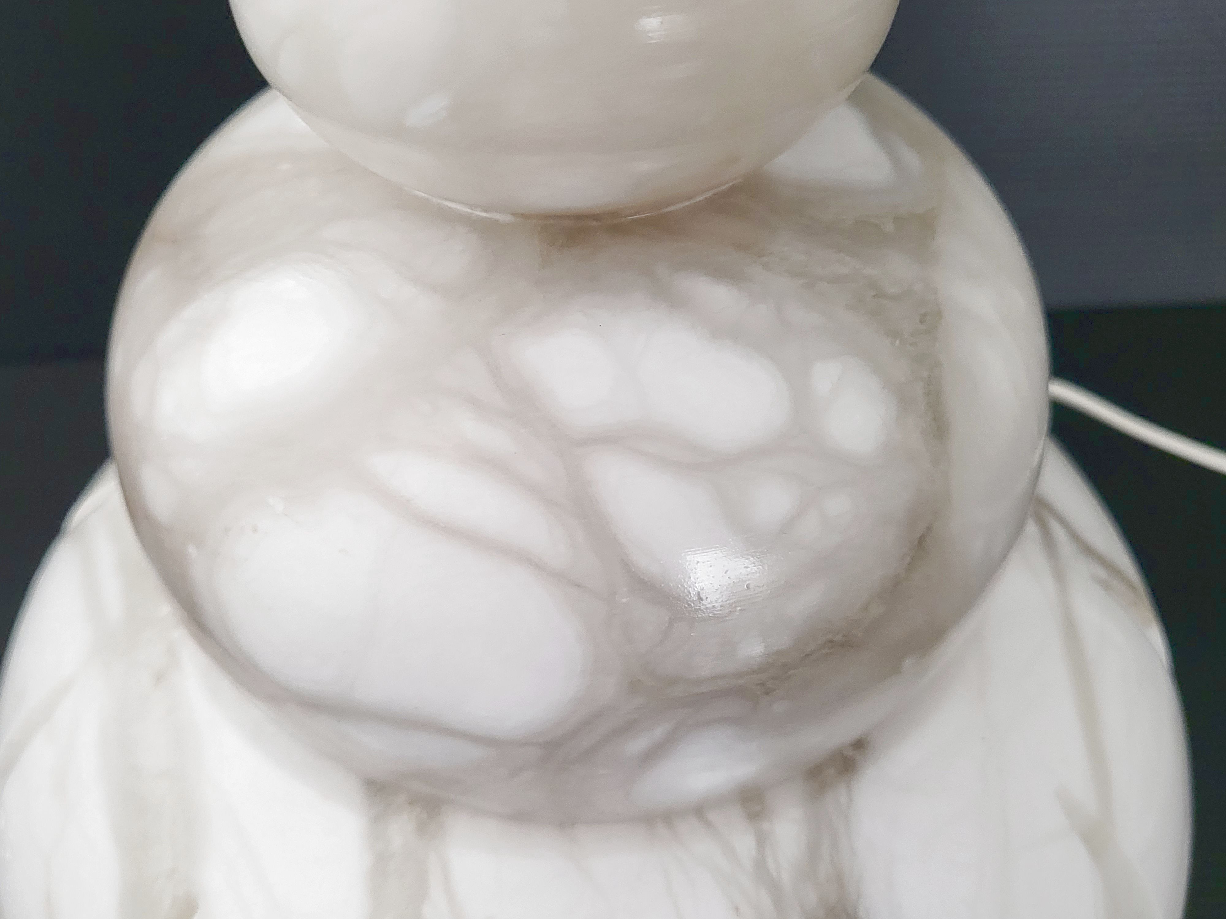 Vintage alabaster lamp 1970