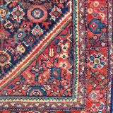 Tapis ancien persan de Mahal fait main 126x197 cm