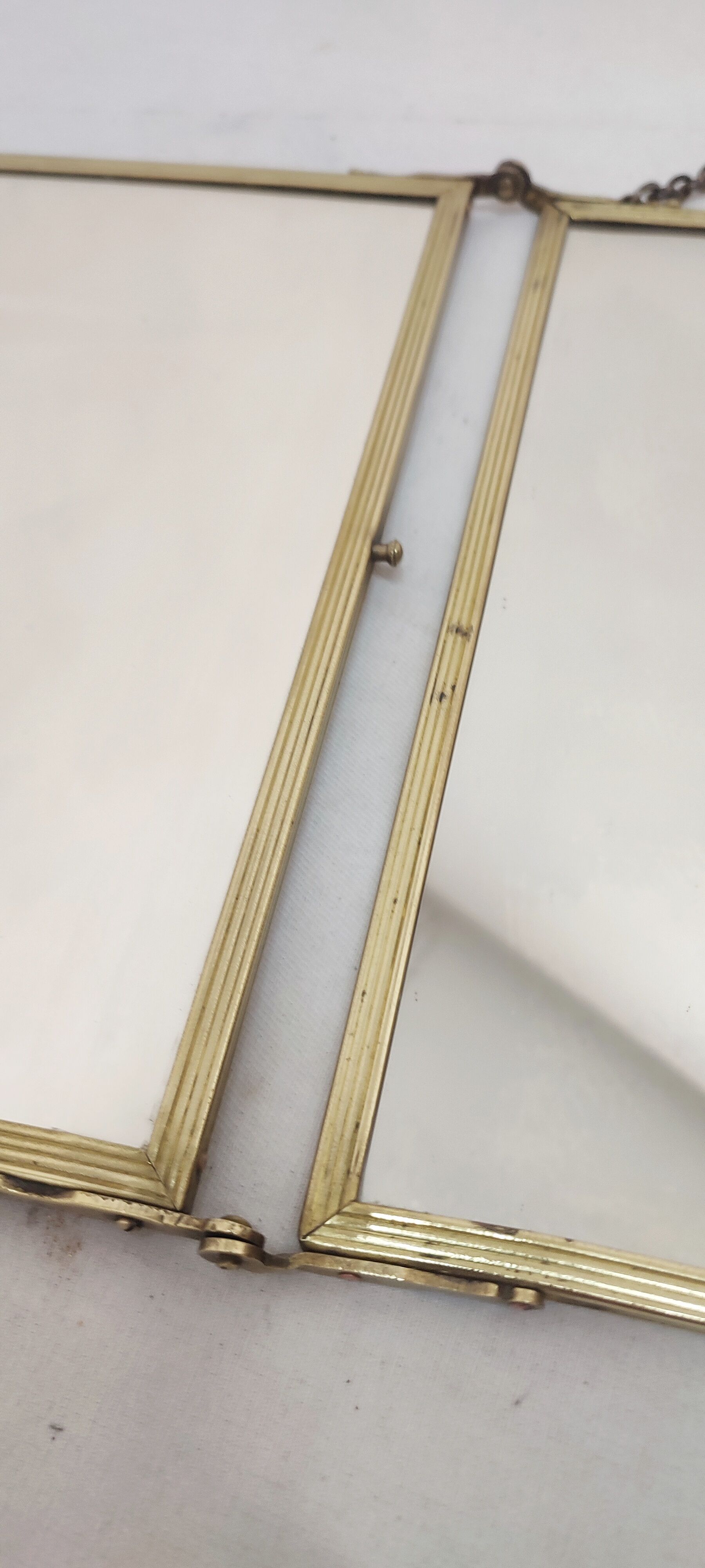 Folding mirror triptych. France 1920s 68x30cm