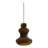 Suspension en marron par Massimo Vignelli pour Gino Vistosi, Muran