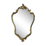 Louis XV style mirror in vintage gold composite 70'S 42x68cm