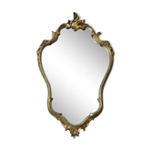 Louis XV style mirror in vintage gold composite 70'S 42x68cm
