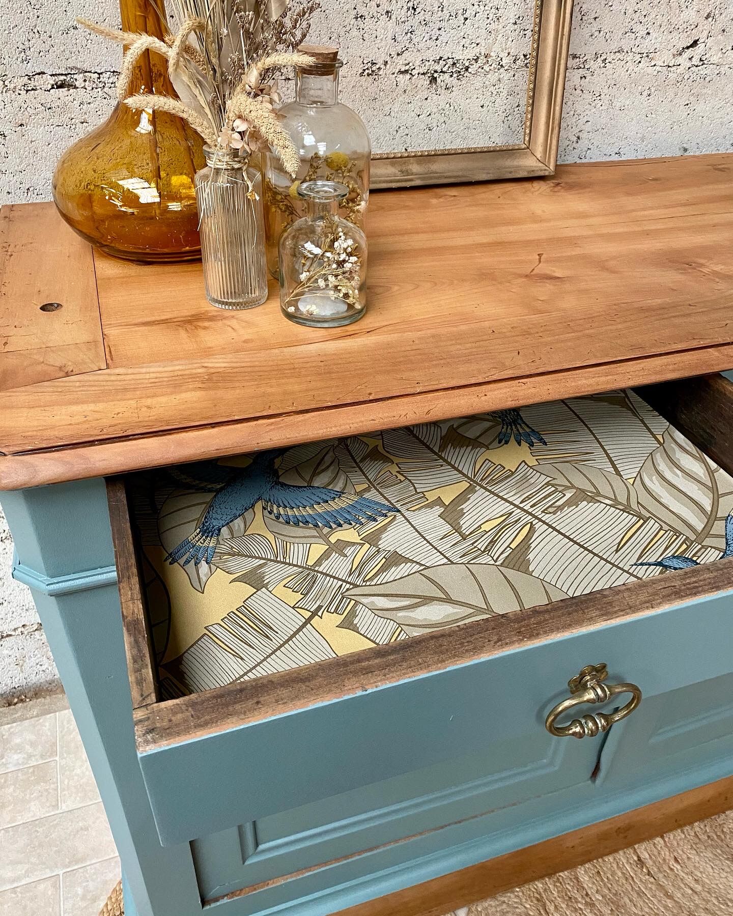 Antique buffet in solid wood