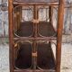 Small vintage shelf in rattan and wood — exotic bohemian, 60s 70s