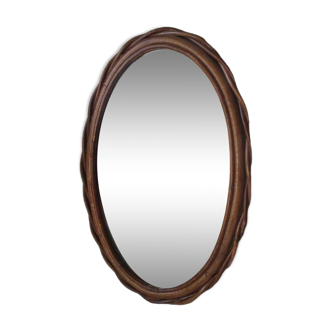 Miroir rotin 40x27cm