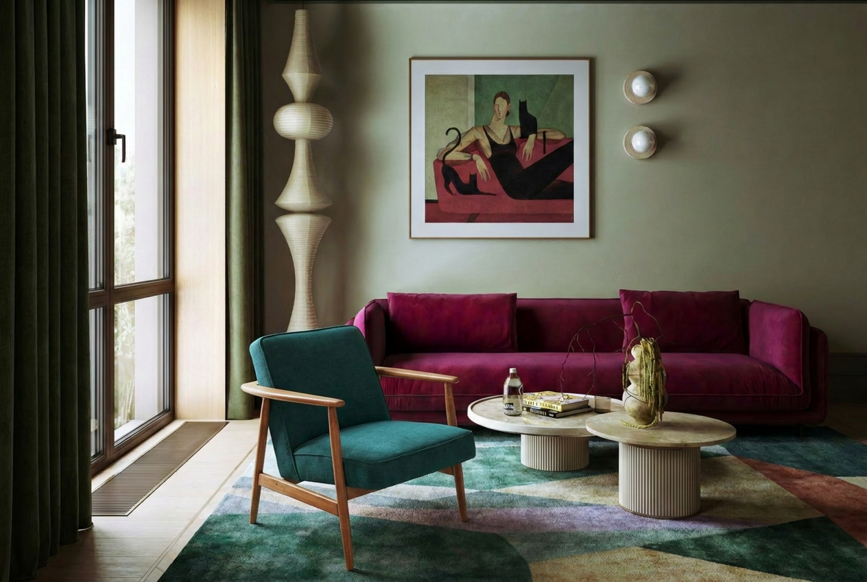 Duck green armchair