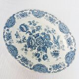 Ridgway Staffordshire oval flat, Windsor blue