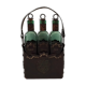 Set 3 bottles with leather bottle holders